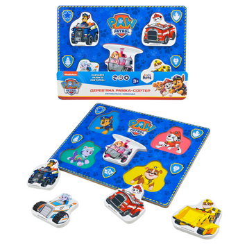 Вкладиш дерев'яний Kids Hits Paw Patrol 30&times;22&times;1,5 см (KH20/059) KH20/059 фото
