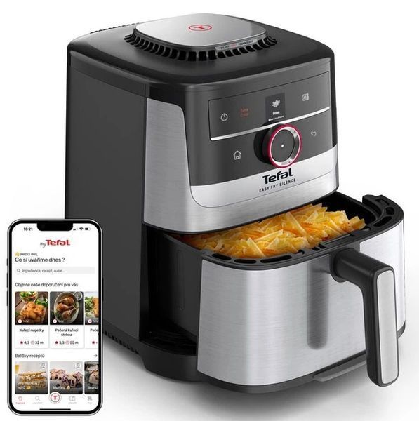 Мультипіч Tefal EY572DE1, 1400Вт/5л/55 програм/Сенсорне/Поворотний механізм кер-ня/Нерж.сталь/Чорний EY572DE1 фото
