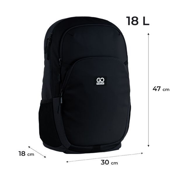 Рюкзак GoPack Teens чорний (GO25-185L-2) GO25-185L-2 фото