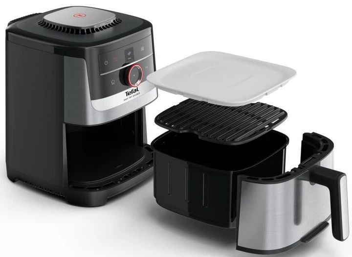 Мультипіч Tefal EY572DE1, 1400Вт/5л/55 програм/Сенсорне/Поворотний механізм кер-ня/Нерж.сталь/Чорний EY572DE1 фото