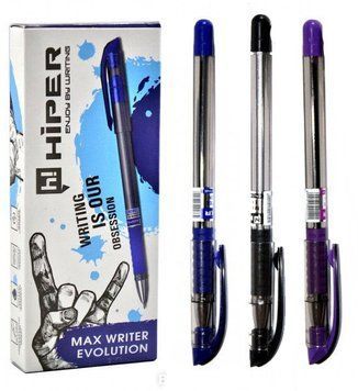 Ручка масляна HIPER MaxWriter Evolution 0,7 мм фіолетова (НО-335-ES) НО-335-ESФ фото