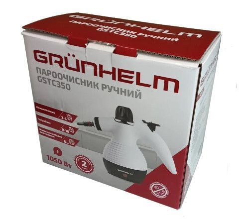 Ручний пароочисник GRUNHELM GSTC350 350 мл 10 аксесуарів GSTC350 фото
