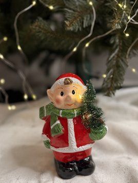 Святкова LED-фігурка &laquo;Ельф з ялинкою&raquo; 18 см DEC18E фото