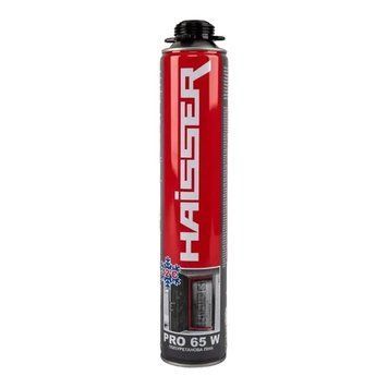 ПІНА МОНТАЖНА ПРОФ (ЗИМА) пістолетна - PRO 65 W (780 мл) Польща (HAISSER) 117085 фото
