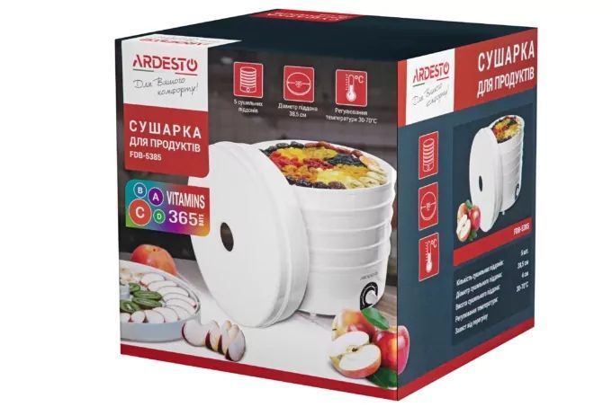 Сушарка для овочів та фруктів Ardesto FDB-5385 FDB-5385 фото