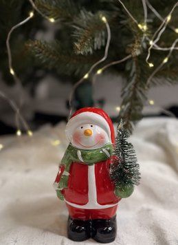Святкова LED-фігурка &laquo;Сніговик Миколай&raquo; 18&times;11,5&times;8 см DEC1611SM фото