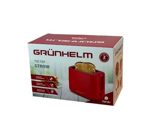 Тостер GRUNHELM GTR01R червоний 750 Вт GTR01R фото