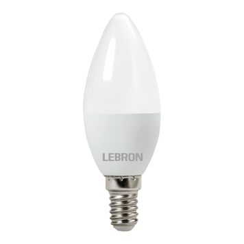 LED лампа LEBRON L-С37, 4W, 220V, Е14, 4100K, 320Lm 11-13-12 фото