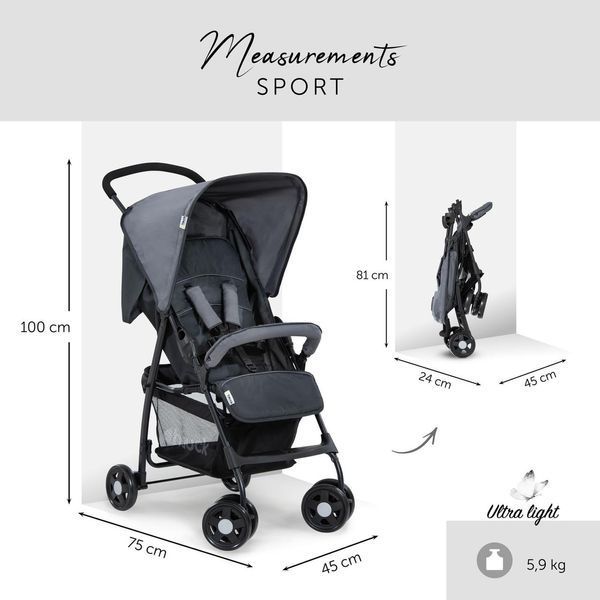 Прогулянкова коляска Hauck Sport, 5,9 кг W25-ED8572 фото