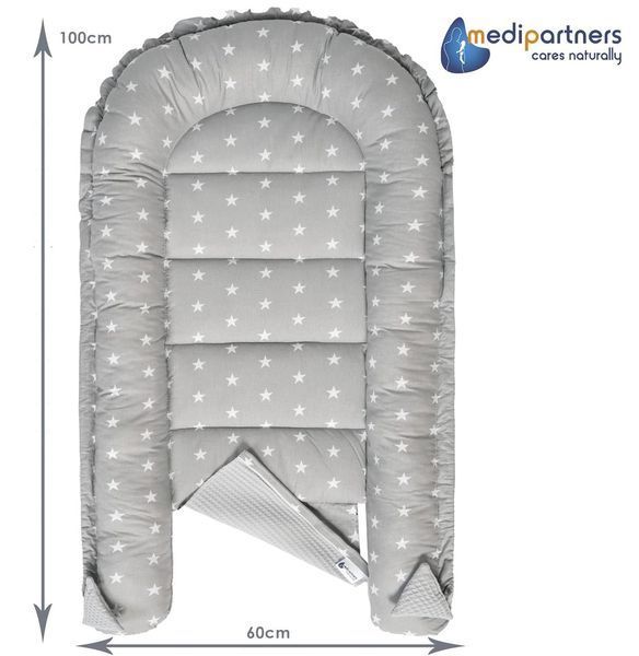 Кокон-гніздо Medi Partners Waffle, 100&times;60&times;15 см, бежевий W25-ED9020 фото