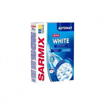 SARMIX Active White пральний порошок для всіх типів прання 300 г 77771 фото
