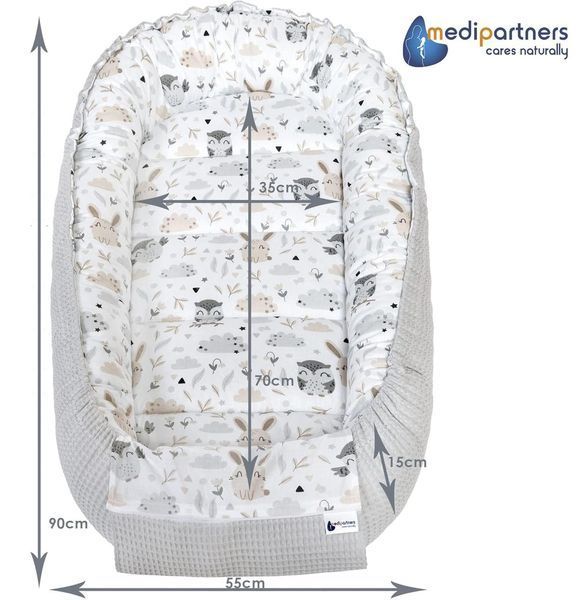 Кокон-гніздо Medi Partners Waffle, 100&times;60&times;15 см (різні моделі/дизайни) W25-ED8959 фото