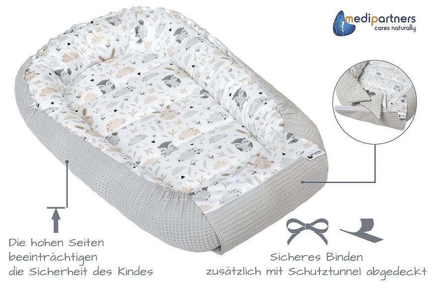 Кокон-гніздо Medi Partners Waffle, 100&times;60&times;15 см (різні моделі/дизайни) W25-ED8959 фото