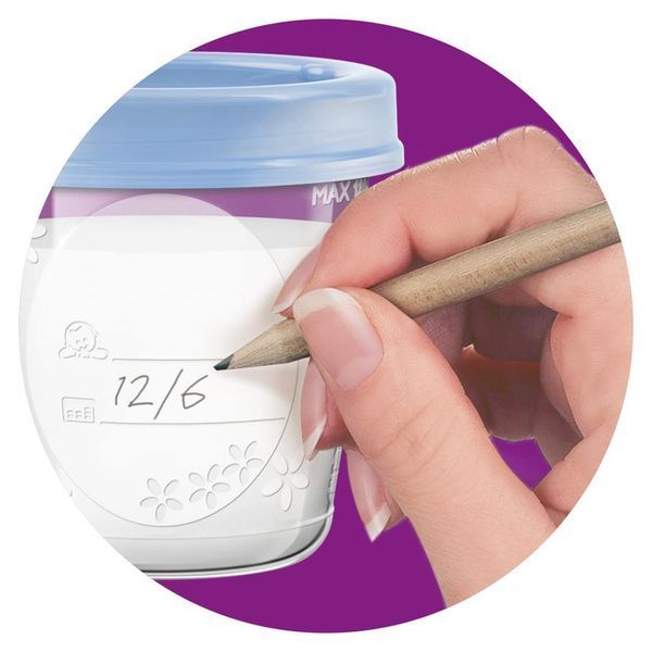 Контейнери Philips Avent SCF619/05 для зберігання грудного молока, з кришками W25-ED9463 фото