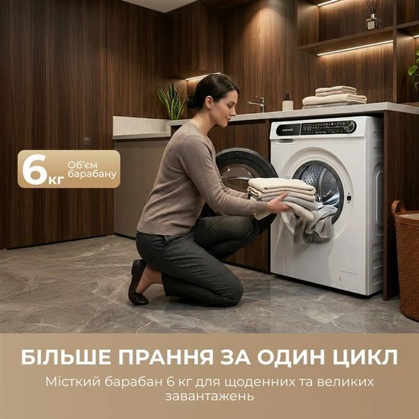 Пральна машина DREAME S6 (DWF06S30CA) DWF06S30CA фото