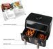 Мультипіч QUIN Air Fryer Dual Zone, 1700Вт/9л: 2 кошики по 4,5л/11 програм/Сенсорне керування/Чорний YJ-1102AV фото 8