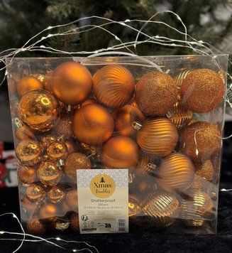 Набір новорічних куль мідного кольору, 100 шт BALLCOP-0625 фото