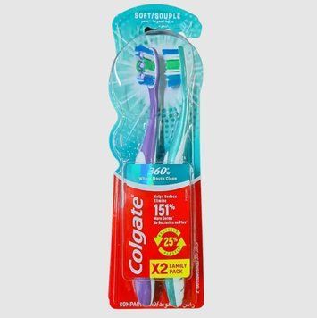 Colgate Зубна щітка 360 Clean мяка 1+1 шт CTZIGZ360 фото