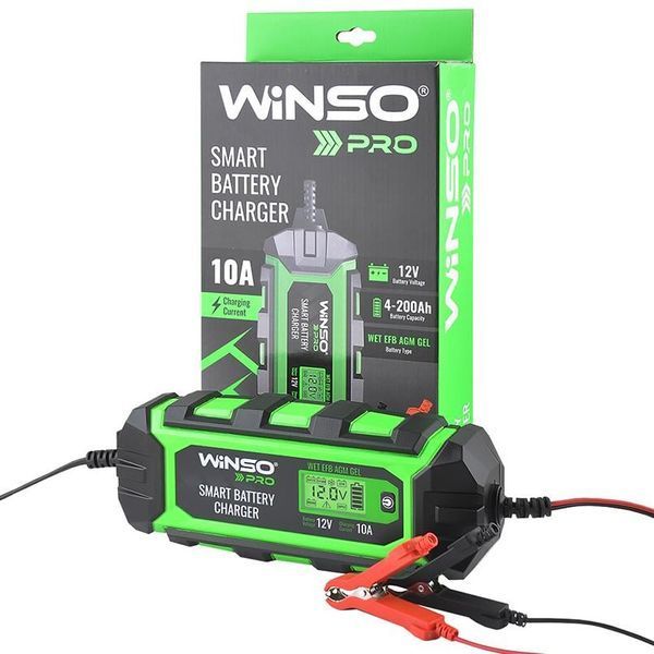 Зарядний пристрій для АКБ WINSO PRO LCD 12В 10А 4&ndash;200Ah 139520 фото