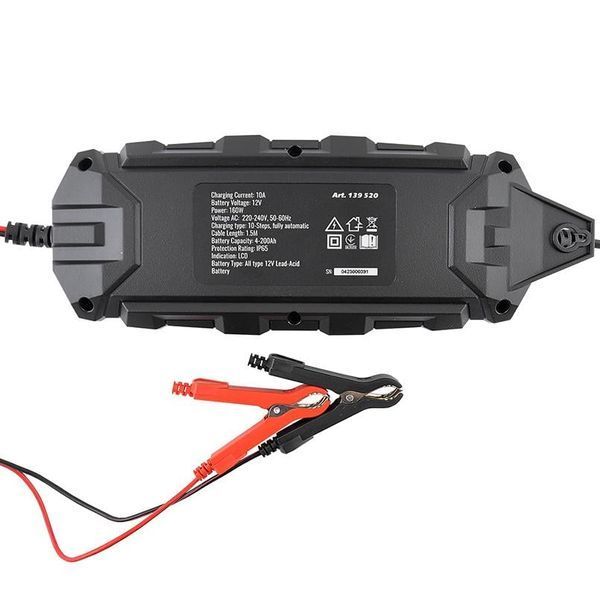 Зарядний пристрій для АКБ WINSO PRO LCD 12В 10А 4&ndash;200Ah 139520 фото