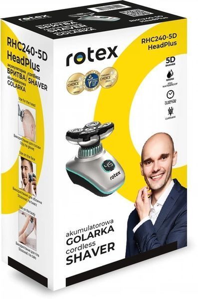 Електробритва Rotex RHC240-5D HeadPlus 5D акумуляторна RHC240-5D фото