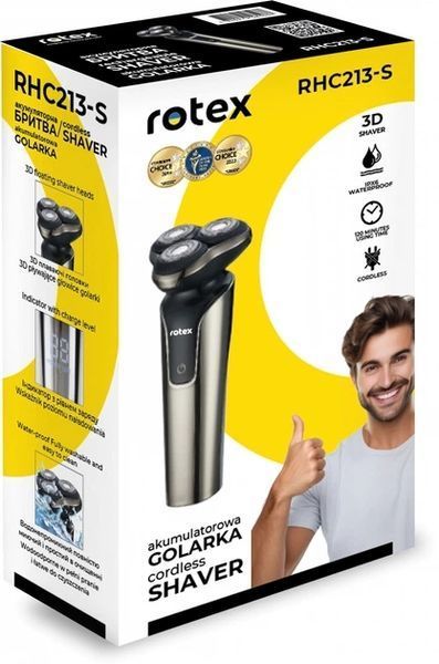 Електробритва Rotex RHC213-S 3D акумуляторна RHC213-S фото