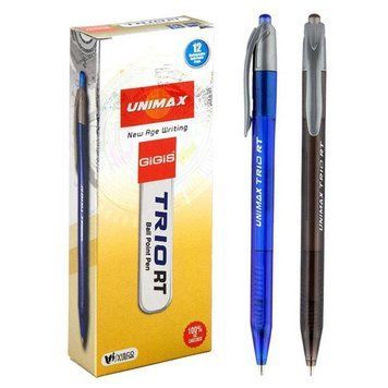 Ручка кулькова Unimax Trio RT автоматична синя (UX-109-02) UX-109-02 фото