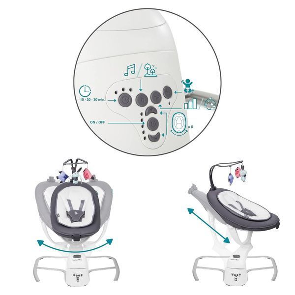 Babymoov Електронна гойдалка Swoon Motion, з датчиком руху W25-ED8641 фото