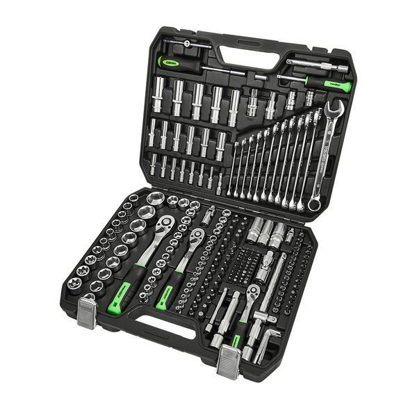 Професійний набір інструментів в кейсі WINSO Pro 1/2", 1/4", 3/8" 72 T, CR-V, 219 од. (2шт/ящ) 924219 фото