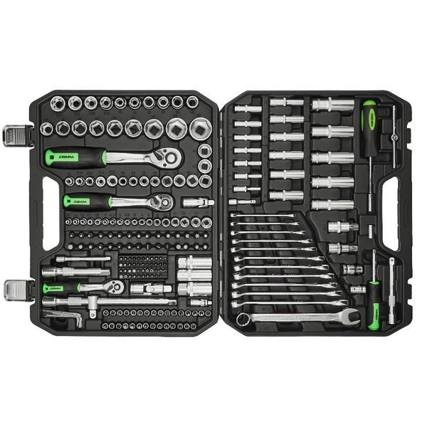 Професійний набір інструментів в кейсі WINSO Pro 1/2", 1/4", 3/8" 72 T, CR-V, 219 од. (2шт/ящ) 924219 фото