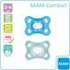 Пустушка MAM Comfort 2&ndash;6 міс., 2 шт., синя/зелена W25-ED9448 фото 2