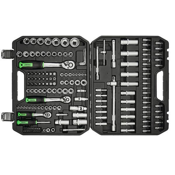Професійний набір інструментів в кейсі WINSO Pro 1/2", 1/4", 3/8" 72 T, CR-V, 171 од. (2шт/ящ) 924171 фото