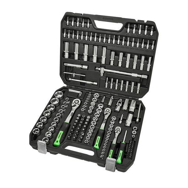 Професійний набір інструментів в кейсі WINSO Pro 1/2", 1/4", 3/8" 72 T, CR-V, 171 од. (2шт/ящ) 924171 фото