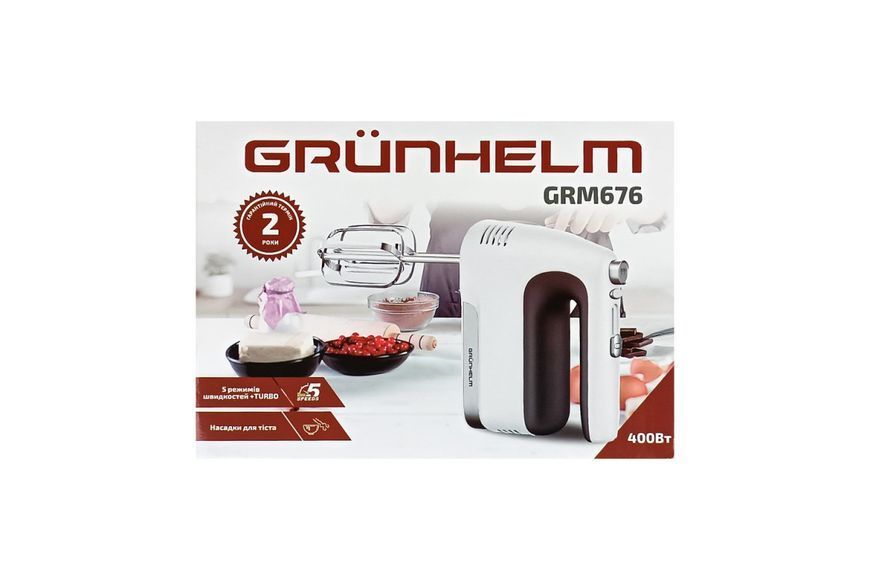 Міксер GRUNHELM GRM676 400 Вт сірий GRM676 фото