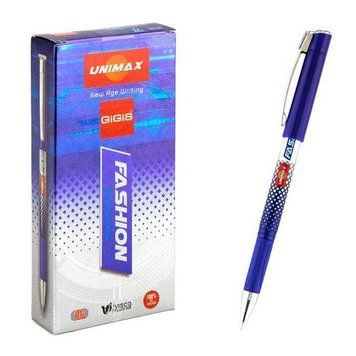 Ручка кулькова Unimax Fashion синя (UX-121-02) UX-121-02 фото