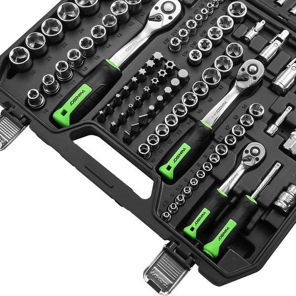 Професійний набір інструментів в кейсі WINSO Pro 1/2", 1/4", 3/8" 72 T, CR-V, 150 од. (2шт/ящ) 924150 фото