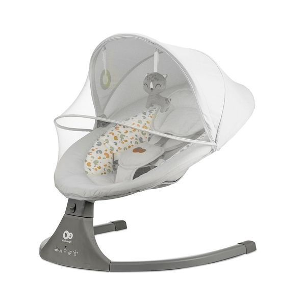 Kinderkraft LUMI 2 - електричний шезлонг-гойдалка для немовлят сіра W25-ED8831 фото