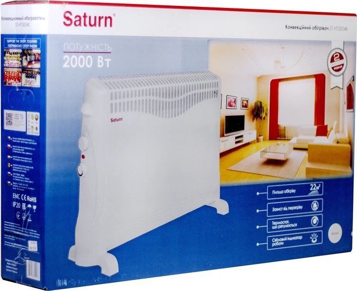 Конвектор Saturn ST-HT3004K Black, 2000Вт ST-HT3004K Black фото
