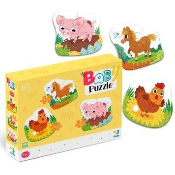Пазли Dodo 2-3-4 елементи День на фермі (300394) 300394 фото