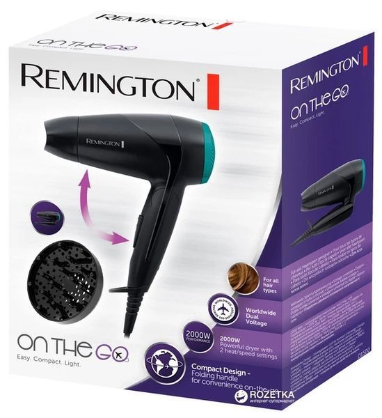 Фен REMINGTON D1500, дорожній D1500 фото