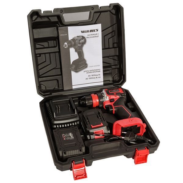 Дриль-шурупокрут акумуляторний Vitals Master AU 1835aq BL Kit 235977 фото