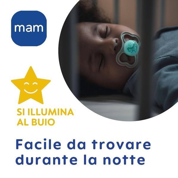 Пустушка MAM Air Night 6&ndash;16 міс., 2 шт., що світяться у темряві W25-ED9454 фото