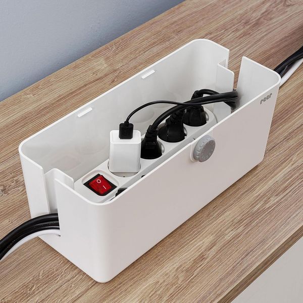 Reer CableGuard коробка для кабелів, біла W25-ED9727 фото