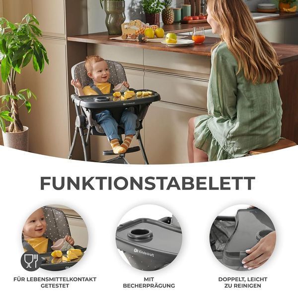 Стільчик для годування Kinderkraft Foldee W25-ED8591 фото