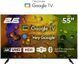 Телевізор 2E 2E-55A07K 55" 4K Google TV 3.0, Wi-Fi, Bluetooth, голосове керування 2E-55A07K фото 1