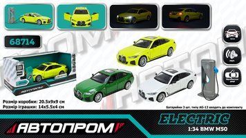 АВТОПРОМ BMW I4 M50 1:34 електро світло звук (68714) 68714 фото