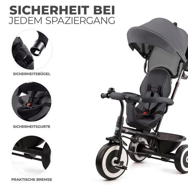 Дитячий триколісний велосипед Kinderkraft ASTON, від 9 міс. до 25 кг W25-ED8691 фото