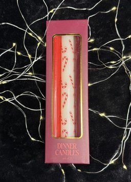 Набір свічок Dinner Candles із малюнком льодяників, 22 см, 3 шт DC22CAN фото
