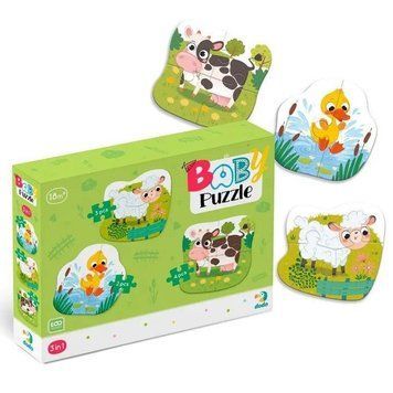 Пазли Dodo 2-3-4 елементи Сільські тварини (300393) 300393 фото
