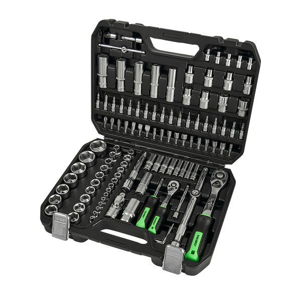 Професійний набір інструментів в кейсі WINSO Pro 1/2", 1/4" 72 T, CR-V, 110 од. 924110 фото